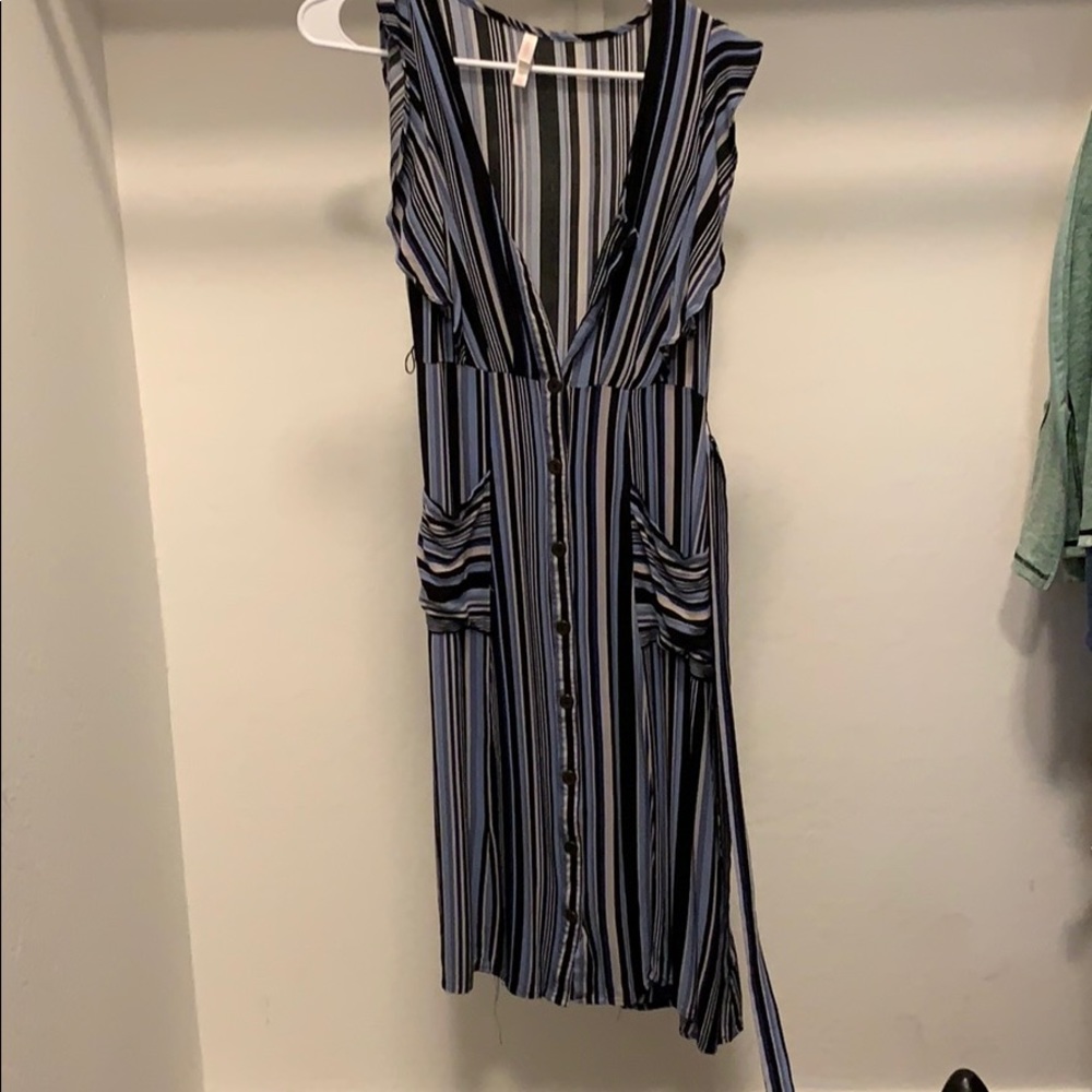 Black and blue Target dress.
